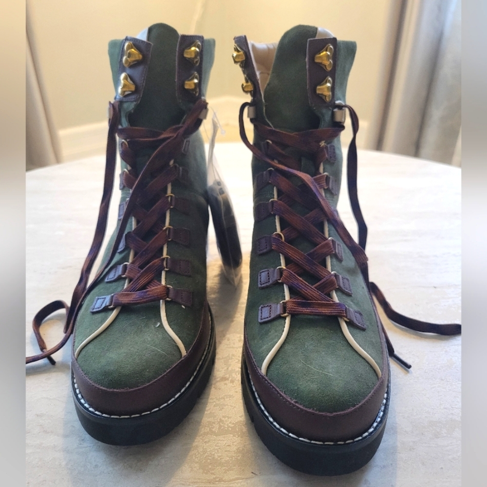 Brand New J. Crew Elsa Lace-Up Suede Boot Size 8